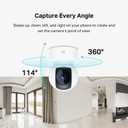 Kasa 2K+ Indoor Pan/Tilt Wired Security Camera - Works as a Baby Monitor & Pet Camera, Motion Detection & Tracking, 2-Way Audio, Night Vision, Subscription-Free Local Storage or Optional Cloud, KC410S