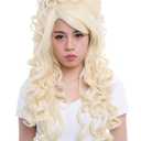 Nuoqi 31.5" Women's Wig California Marie Antoinette Cosplay Costume Long Hair Curly Wavy Full Head Party Hairpiece Beige