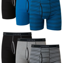 Hanes Men's Boxer Briefs, Cool Dri Moisture-Wicking Underwear, Cotton No-Ride-up for Men, Multi-Packs L