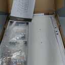 Furnulem Tall 4 Drawers Dresser, Vertical Storage Tower for Bedroom, Hallway, Entryway, Nursery, Closet Organizer, Nightstand Bedside Table Furniture, Sturdy Steel Frame, Wood Top, White