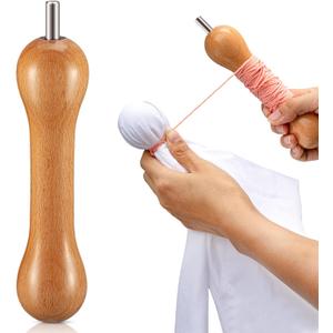 Thyle 2 Pcs Tie Dye Tool Wood Sinew Pulling Device DIY Tie Dye Stretching Tools, for Adults Handmade Accessories, Made of Handmade Natural Wood with Connectors
