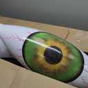 Beistle 2 Piece 16" Plastic Inflatable Eyeball Decorations With Hang Tab- Giant Eye Spooky Halloween Party Supplies