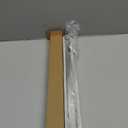 Frameless Shower Door Support Bar, Stainless Steel Wall-to-Glass Support Arm to Fixed Shower Glass Panel, for 1/4"-3/8" (6-10 mm) Door, 180 Pivot & Stow-Flat Mode (Chrome, 15.8-inch(400mm))