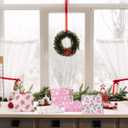 2 x 40Pcs Christmas Napkins,Christmas Party Supplies Pink Xmas Paper Napkins Funny Party Napkins for Winter Xmas Holiday Decorations