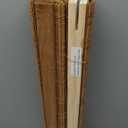 LazBlinds No Tools No Drill Cordless Bamboo Roman Shades, Light Filtering Window Treatment, Roll Up Bamboo Blinds for Windows 23'' W x 72'' H, Ceylon Light Russet