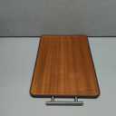 Double-Sided Cutting Board, Ebony Wood & SUS304 Stainless Steel 2-in-1 Kitchen Chopping Board with Juice Groove, Non-Slip Design for Meat, Vegetables, Cheese & Bread