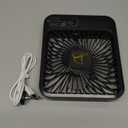 Original Cruise Fan - Magnetic Base Hook, USB Rechargeable, Portable Travel Fan for Sleeping (Black)