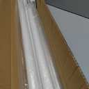 White Tension Curtain Rod 41-146In,Extra Long Outdoor Curtain Rod | No Drilling for Window or Bathroom Patio, Adjustable Heavy Duty Shower Rod,Rod Diameter 1.26In-One-bond stretching