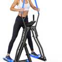 OWLSKY Air Walk Elliptical Exercise Machine for Home Gym  Full-Body Cardio Cross Trainer Glide Exercise with LCD Monitor, Device Holder, Low-Impact Workout, Full Body Fitness Equipment 400LBS