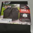 GrillTough Heavy Duty BBQ Grill Cover for Outdoor Grill, 58 Inch Waterproof, Weather Resistant, UV & Fade Resistant with Adjustable Straps Gas Grill Cover for Weber, Genesis, Charbroil, etc. Black