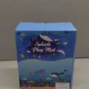 90" Splash Pad for Kids, Sprinkler & Splash Play Mat, Extra Large Inflatable Wading Pool with Thicker Material, Summer Outdoor Water Toys for Kids & Dogs