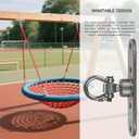 Heavy Duty Stainless Swing Hanger with Smooth Swing Bearings 180+360, 1500 lb Capacity for Indoor Outdoor Playground Yoga Hammock Chair Sandbag Porch Swing Bag, Size 1