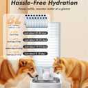 Automatic Dog Water Bowl Dispenser with Patented Faucet - 8L Large Gravity Cat Water Dispenser with Filter & Adjustable Base, Wide Mouth for Easy Clean, BPA-Free, Stainless Steel Pet Waterer for Pets