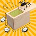 Spider Prank Box Gag Gift, Funny Surprise Gift Box Christmas White Elephant Gifts for Adults Men Women Birthday, Wooden Jump Scare Toys for Kids Ages 3-5-7 4-8-12 Year Old Boys Girls Stocking Stuffers