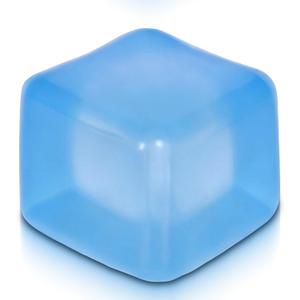 Adult-Size 2.76inch/7cm Stress Cube – Larger Than Mini Squishy Cubes, Slow-Rise Sensory Fidget for Stress Relief, Focus & Light Hand Exercise – Safe for Ages 3+ (Blue)