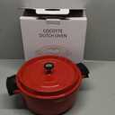 ROSSETTO 5.5QT Oval Dutch Oven Pot with Lid, Ceramic Dutch Oven with Silicone Assist Handle Holder, Dishwasher Safe, Oven Safe up to 450 F, Non-Stick & Non-Toxic Bread Dutch Oven with Lid for Baking,Brasing, Soups, Red