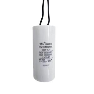 YATAI CBB60 Capacitor 60uF 300V AC, 2-Wire Motor Run Capacitor, 50/60Hz, Cylindrical 1.61 x 3.70 in, for Air Compressor, Blower, HVAC, and Motor Replacement