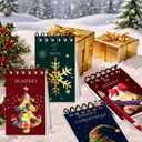 LaVenty 13pcs Christmas Mini Notepads Christmas Ballpoint Pen Holiday Stocking Stuffers Classroom Rewards Office Supplies Xmas Holiday Party Gifts Xmas Goodie Bags Filler