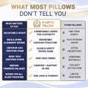 Memory Foam Pillow, Cervical Pillow, 4-Layer Queen, Contour Pillow, Side Sleeper, Neck Support, Pillow for Neck Pain, CertiPUR-US