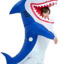 One Casa Blow Up Party Costume,Inflatable Costumes for Kids, Full Body Shark Costume,Halloween Costumes for Boys Girls 8-10 years