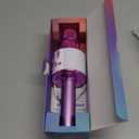 Amazmic Toys for Girls, Kids Karaoke Microphone Toddler Microphone for Kids with Lights, for Girls, Birthday New Year Party Boys Toy Age 3 4 5 6 7 8+(Light Purple)