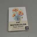 XWT 120 Sheets Watercolor Paper Bulk, 5x7in 110lb/230gsm, Cold Pressed Acid Free Natural White Textured Water Color Painting Art Supplies, Drawing Gift for Professional Adult Artists