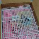 Tfwadmx Hamster Carrier, Dwarf Hamster Travel Cage, Portable Cages with Water Bottle, Gerbil Travel Carry Case Outdoor Vacation House for Small Mice(Pink,10.6x8x11.4)