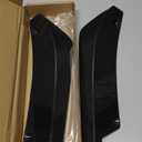 Rear Bumper Skirts Splitters Fins Spoiler Canards Diffuser Universal Side Fin Scratch Black Mudguards Protector - Gloss Black,B