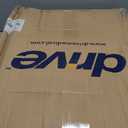 Drive Medical Aluminum Rollator Walker - Fold Up & Removable Back Support - Padded Seat - 6 Inch Wheels - Lightweight Portable Design - Indoor Outdoor Mobility Aid - Black (1 Count (Pack of 1))