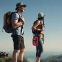 NATURE PIONEOR Water Bottle Holder with Strap,Water Bottle Carrier Bag Sling Sleeve with Adjustable Shoulder Strap & Handle and Large Phone Pocket for Walking,Hiking,Travelling for 25oz/32oz/40oz/64oz (Magenta Red)