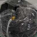 Non-Expandable Garden Hose 100feet, Flexible Water Hose with 10 Function Hose Nozzle, Lightweight, Tangle Free, Rust Proof for Yard (Black)