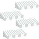 Tallew 4 Pcs 3D Circus Awning Wall Decoration Farmers Market Party Decorations Carnival Awning for Halloween Carnival Theme Party Classroom Decorations(Gray Blue and White)