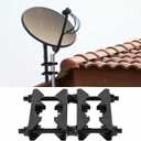 Antenna Mast Clamp 2 inch Pole to Pole Mounting Kits Heavy Duty Mast to Mast Bracket (4 Pack, L)