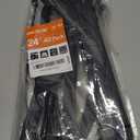 Large Zip Ties Heavy Duty Outdoor 24 inch (40 Pack), Heavy Duty Zip Ties 220 lbs, Black, by ANOSON