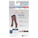 Truform Sheer Compression Stockings, 8-15 mmHg, Women's Knee High Length, 20 Denier, Beige, Large