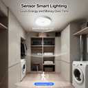 Homelist 2026 New 12000mAh Rechargeable Ceiling Light, Motion Sensor Ceiling Light with Remote, Battery Operated Closet Light for Shower, Garage, Porch, 6500K Cool White