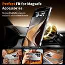 for Samsung Galaxy S25 Ultra Case, Heavy-Duty Slim Design Compatible with MagSafe, Strong Magnetic Shockproof Protection for Screen & Camera Cover Case for Samsung S25 Ultra,Silver