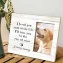 SRADMO Pet Memory Picture Frame - 108 inch Wooden Tabletop Photo Frame for Pet Owners, Memorial Gift for Loss of Dog or Cat