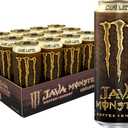 Monster Energy Java Caf Latte, Coffee + Energy Drink, 15 Ounce (Pack of 12)