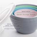 BINO | Mixing Bowl Set with Lids | Versatile Plastic Bowls for Kitchen Mixing, Serving, and Storage - 4-Piece Mixing Bowl Set in Various Sizes | Space-Saving Nesting Design | Dishwasher Safe
