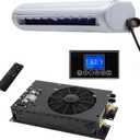 Universal 12V Air Conditioner Hidden Underbody RV Air Conditioner/DC silent air conditioner, suitable for trailers, campers, trucks, vans, RVs, construction vehicles, vans, etc (Model: 680, 12V)
