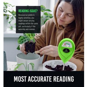 GROWIT Soil Moisture Meter for Plants - Plant Moisture Meter for House Plants | Hydrometer for Plants | Plant Moisture Meter Houseplants | Water Tester for Plants | Farming Plants (Pack of 2)