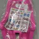 DRBIKE Doll Bike Seat for Girls Bike Attachment with Decorate Yourself Decals, Fits American Girl Dolls and 12"-18" Dolls and Stuffed Animals for Most Kids Bike Accessories Pink