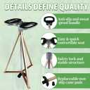ALEVMOOM Walking Cane with Seat Folding Lightweight, 2-in-1 Cane Stool for Adults, Aluminum Walking Stick with Seat, Stick Chair Portable Stool for Senior