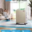 Air Purifiers for Home Large Room Up to 2250 ft - Remove 99% of Smoke Allergies Pet Dander Odor - Dual 3-Stage Filter of Washable Filter and with AQI