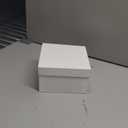 Stockroom Plus Set of 4 Sizes Square Nesting Gift Boxes with Lids for Presents, Stacking Decorative Goodie Box for Holidays, Wedding, Birthday, and Party Favors (White)