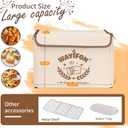 Folding Bread Proofing Box with 68-131 Temp Control & 99H Timer,Dough Proofing Box with Metal Rack Warming Proofer for Sourdough, Bread Baking, Pizza, Yogurt,Space-Saving & 6-Layer Fabric,Beige