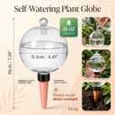 6 Pack 26 oz Extra Large Plant Self Watering Globes to 3 Weeks Watering | Shuomeng Extra Large Self Watering Globes, Slow Release Watering Bulbs for Plants,Durable for Vacation, Gift for Plant Lovers