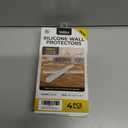 2 x 4 Clear Silicone Wall Protector Strips  Self-Adhesive Door Slam Stoppers & Noise Dampening Bumpers for Cabinets, Car, Toilet Lids, Drawers, Shower  5.5" x 0.7" x 0.2" by Vellax