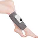 Air Compression Leg Massager, Cordless Calf Massager with Heat, Air Compression Leg Massage for Circulation and Pain Relief, Gifts for Dad Mom Men Women, Gray (Single)